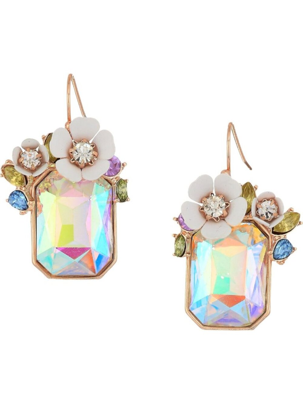 Boho Flower Cluster Stone Drop Earrings | Chic Statement Jewelry for Any